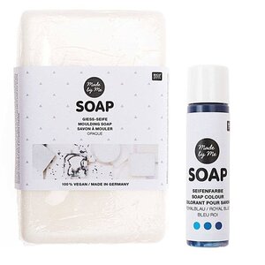 Savon à mouler opaque vegan 250 g + Colorant bleu roi