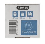 Bobine Pour Tickets De Carte Bancaire 57x30mm - 9m - 1 Pli Thermique 52g/m2 - Safe Contact. - X 120 - Exacompta