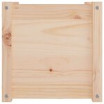 vidaXL Jardinières d'extérieur 2 Pièces 40x40x40 cm Bois de pin massif