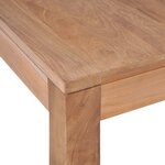 vidaXL Table basse Bois de teck et finition naturelle 110 x 60 x 40 cm