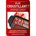 Moule crispybake 100  silicone cake rectangle 24 cm noir tefal