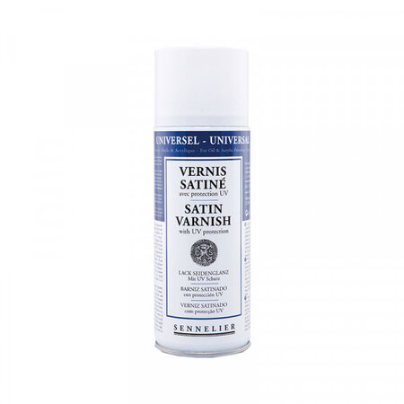 Bombe de vernis spray satiné avec protection uv sennelier 400ml