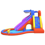 Happy Hop Toboggan à eau gonflable avec piscine 450x320x240 cm PVC
