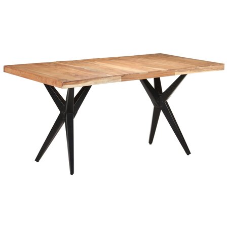 vidaXL Table de salle à manger 160x80x76 cm Bois d'acacia solide