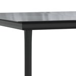 vidaXL Ensemble de salle à manger jardin 9Pièces et coussins noir et gris