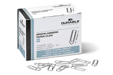 Attache-lettres zingués 26 mm Bte 1000 DURABLE