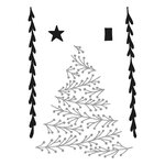 Matrice de découpe et d'embossage 9 5 cm - Sapin