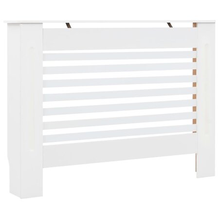 vidaXL Cache-radiateur Blanc 112x19x81 5 cm MDF