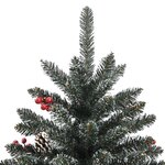 vidaXL Sapin de Noël artificiel avec support Vert 120 cm PVC