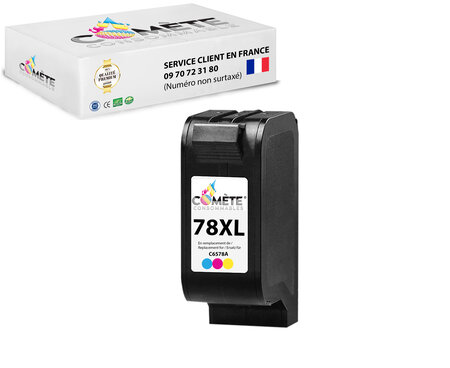 1 cartouche d'encre compatible avec hp 78xl couleur