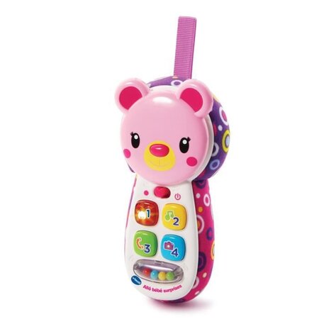 Vtech baby - jouet premier age - allô bébé surprises rose