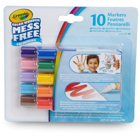 Crayola - 10 Mini-feutres Color Wonder - Coloriage magique