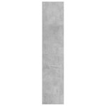 vidaXL Bibliothèque/Meuble TV Gris béton 36 x 30 x 143 cm Aggloméré