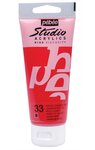 Peinture studio acrylique tube rouge cadmium imitation 100 ml pébéo
