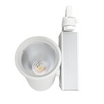 Spot led sur rail 35w 80° cob triphasé blanc - blanc froid 6000k - 8000k - silamp