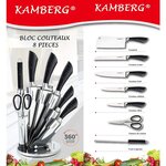Bloc couteaux 8 pièces Marbré KAMBERG
