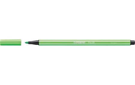 Feutre de dessin pen 68 pte ogive moyenne 1 mm vert émeraude clair stabilo