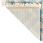 vidaXL Tapis à tissage plat d'extérieur 115x170 cm Vert et beige