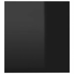 vidaXL Meuble TV avec lumières LED noir brillant 140x36 5x40 cm