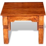 vidaXL Table basse Bois massif 60x60x45 cm
