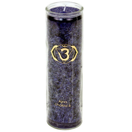 Bougie en stearine 100 heures chakra 6