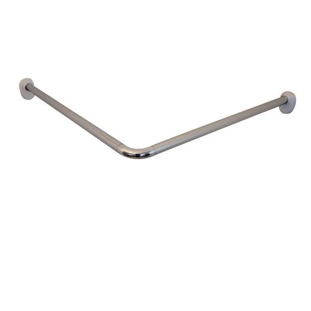 RIDDER Tringle de rideau de douche d'angle Chrome 80x80x2 5 cm