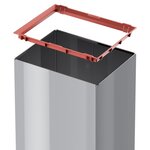 Hailo Poubelle Big-Box Swing Taille L 35 L Argenté 0840-121