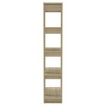 vidaXL Bibliothèque/Séparateur de pièce Chêne sonoma 80x30x160 cm