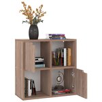vidaXL Bibliothèque Sonoma gris 60x27 5x59 5 cm Aggloméré