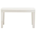vidaXL Salon de jardin 3 Pièces Plastique Blanc