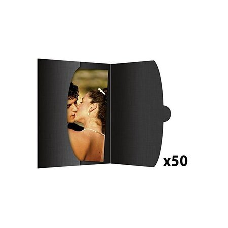 1x50 Daiber Pochettes pour format jusque 20x30 noir DAIBER