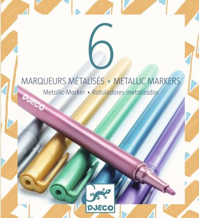 DJ08870 6 Feutres Metallic