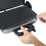 Bestron Grill à contact Viva Italia ACG380 1800 W Gris 31x22 cm