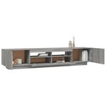 vidaXL Ensemble de meubles TV avec lumières LED 2 Pièces Sonoma gris