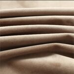 vidaXL Rideaux occultants avec anneaux 2 Pièces Velours Beige 140x225 cm