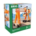 Brio World Grue-Portique - Accessoire pour circuit de train en bois - Ravensburger - Mixte des 3 ans - 33732