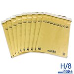 Lot de 10 enveloppes à bulles pro+ marron h/8 format 260x360 mm