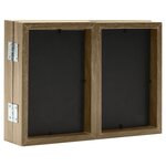 vidaXL Cadre photo dépliable Marron clair 22x15 cm+2x(10x15 cm)