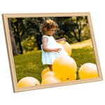 vidaXL Collage de cadres photo 3 Pièces pour mur Chêne clair 59 4x84 cm