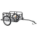 vidaXL Remorque de bicyclette 130x73x48 5 cm Acier Noir