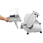 Trancheuse à jambon professionnelle 250 mm - bartscher -  - aluminium 435x510x385mm