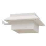vidaXL Lampe solaire à LED carrée d'extérieur 6 Pièces 12 cm Blanc