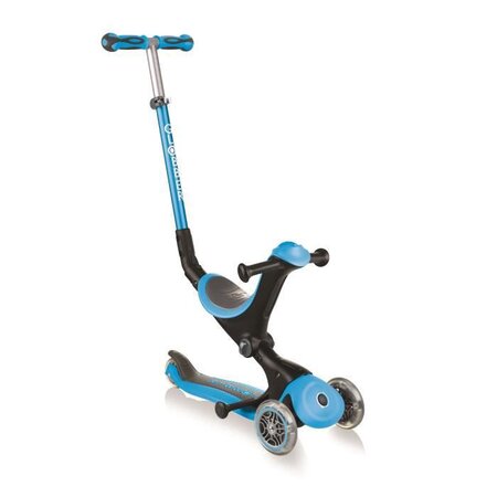 GLOBBER Trottinette convertible Go Up Deluxe - Bleu ciel