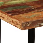 vidaXL Table de bar Bois massif de récupération 120 x 60 x 107 cm