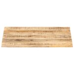 vidaXL Dessus de table Bois de manguier solide 25-27 mm 80x70 cm