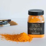 Pigment pour création de peinture - pot 110 g - Jaune de cadmium orange substitut
