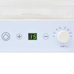 vidaXL Déshydrateur alimentaire avec 6 plateaux 250 W Blanc