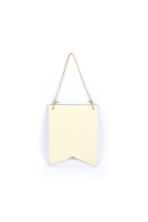Suspension Fanion Drapeau En Bois 150X200X5mm