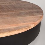 LABEL51 Table basse Saria 80x49 cm Noir