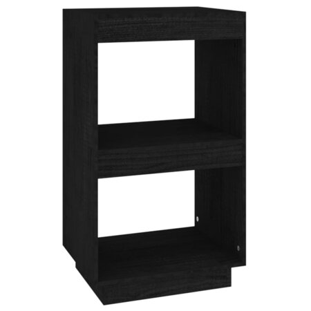 vidaXL Bibliothèque Noir 40x35x71 cm Bois de pin massif